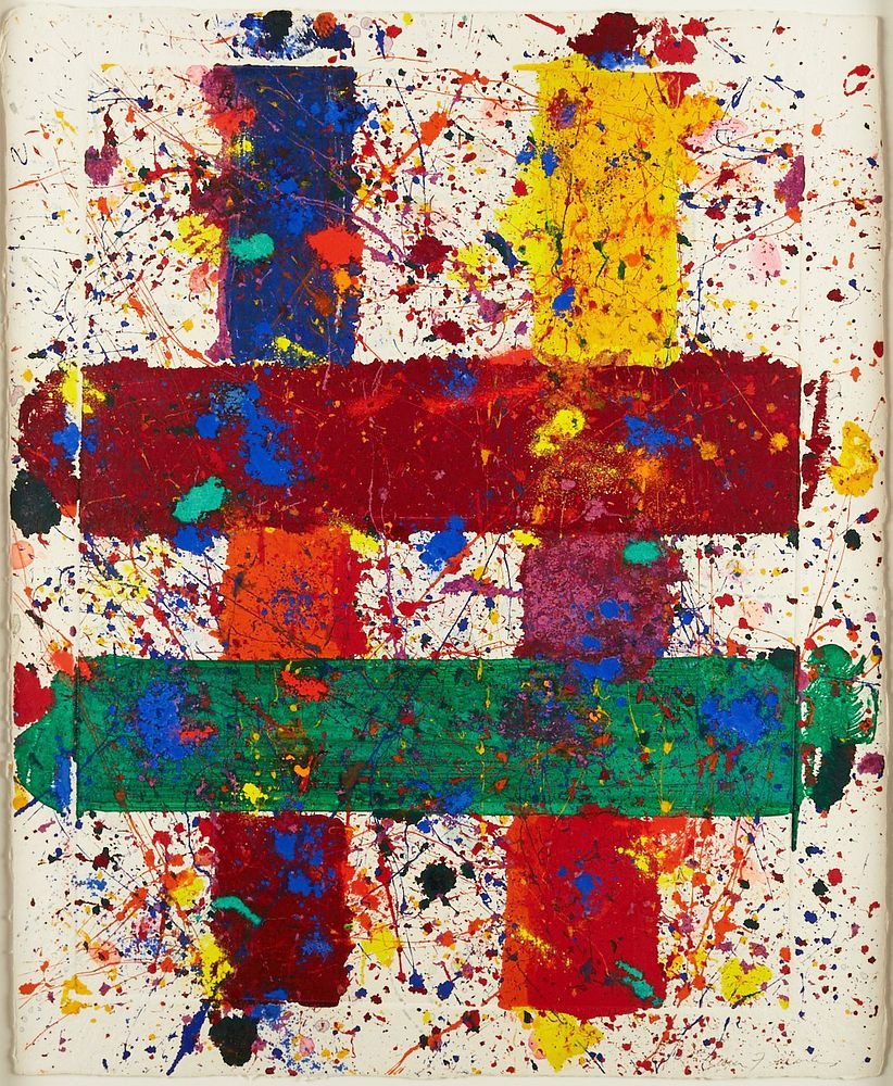 Appraisal: Sam Francis Abstract Monotype Sam Francis American - Monotype with