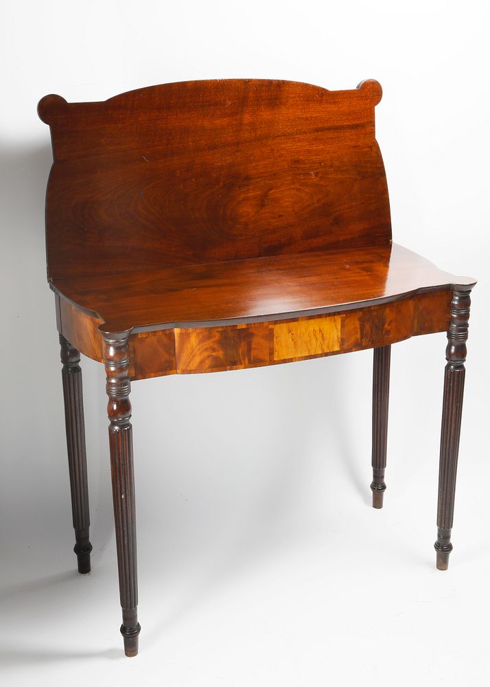 Appraisal: American Federal Mahogany Games Table circa - American Federal Mahogany