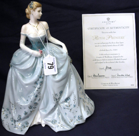 Appraisal: Coalport Figure Royal Premiere limited edition with certificate