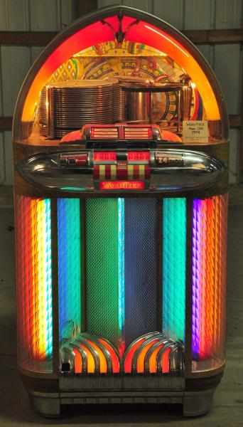 Appraisal: Wurlitzer Jukebox Description SEL RPM made Good restored condition Size