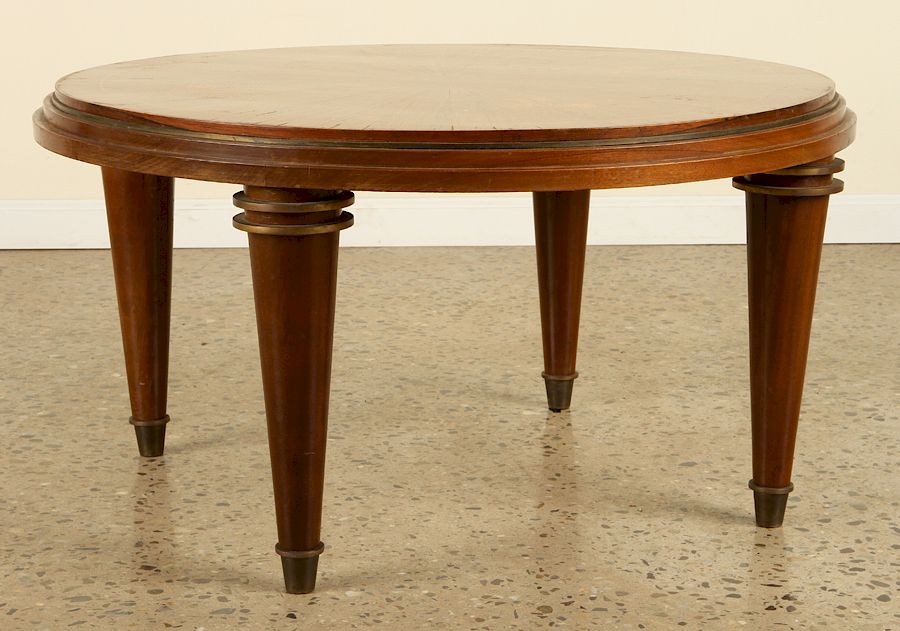 Appraisal: ANDRE ARBUS STYLE ROSEWOOD COFFEE TABLE C A round French