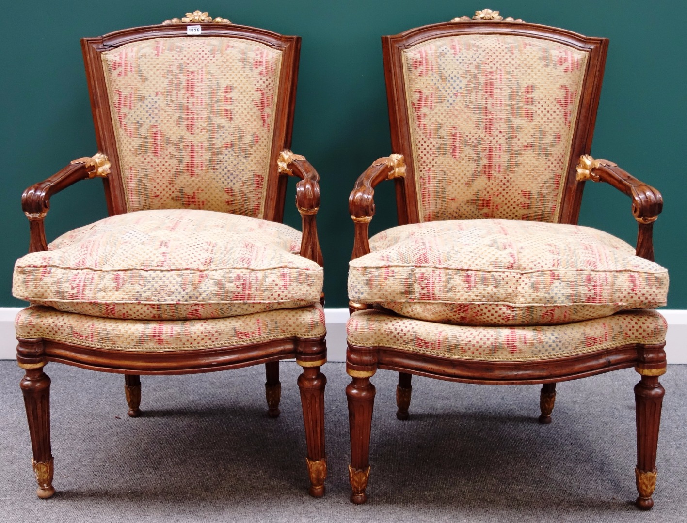 Appraisal: A set of four late th century Italian parcel gilt