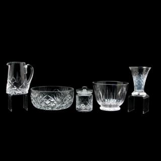 Appraisal: Five Cut Glass Serving Items mid to late th century