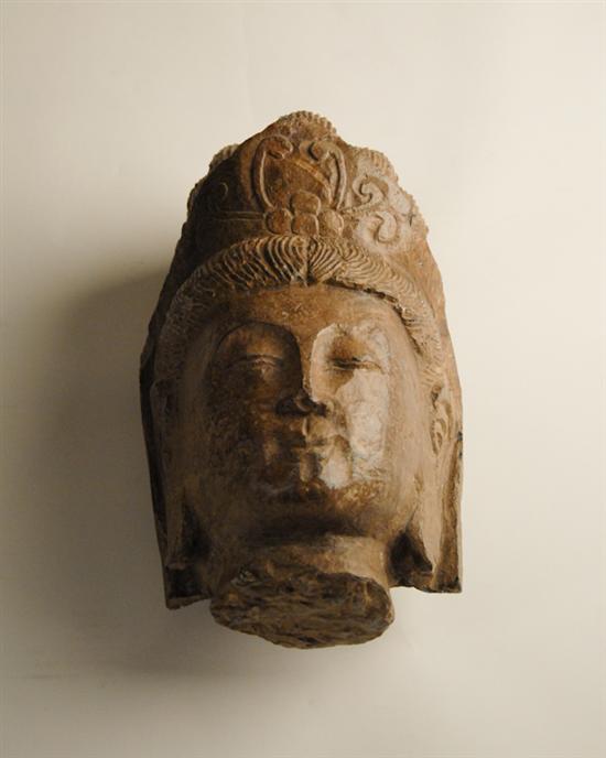 Appraisal: Composition or Stone Head Asian Lady some damage H