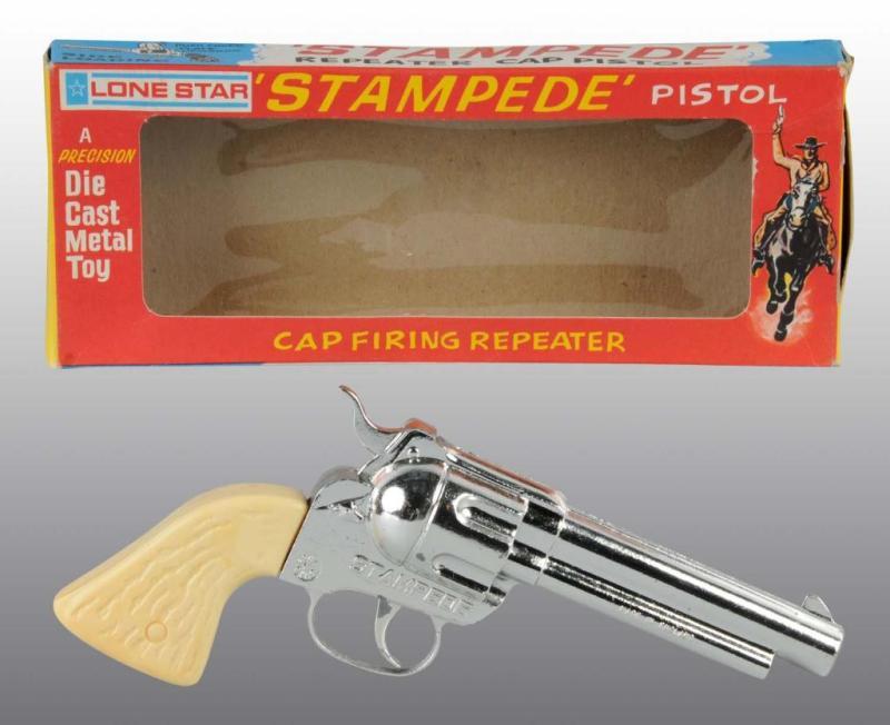 Appraisal: Lone Star Stampede Toy Cap Gun Description Includes original box