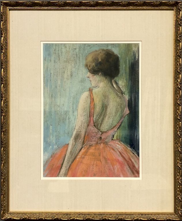 Appraisal: Albert Van Nesse Greene Portrait Lady in Red Albert Van