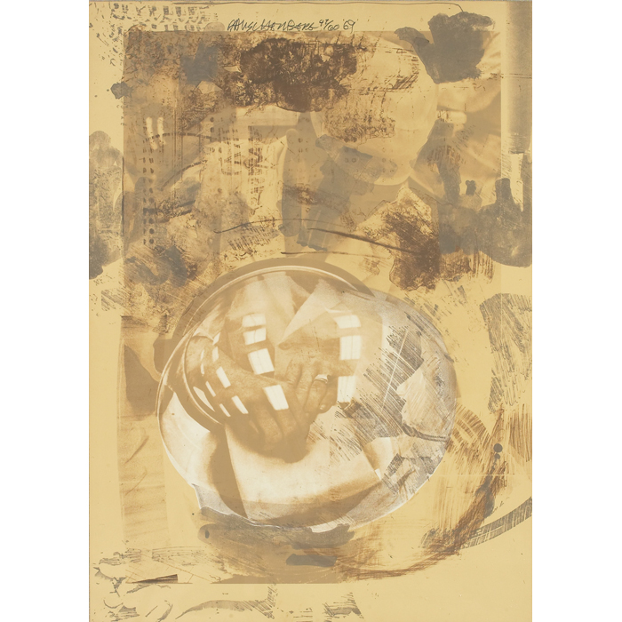 Appraisal: Robert Rauschenberg American - ''Sack '' lithograph '' x ''