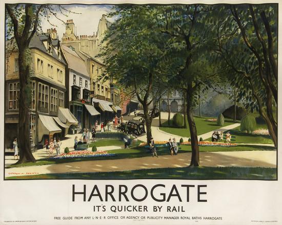 Appraisal: FORSYTH Gordon Mitchell RI HARROGATE LNER lithograph in colours c