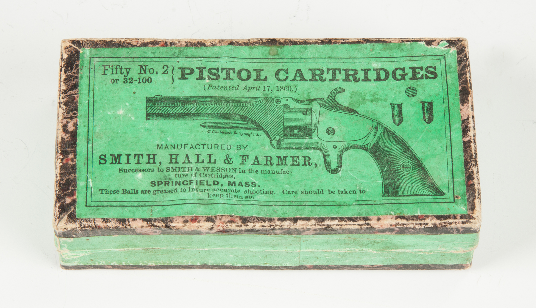 Appraisal: Smith Hall Farmer No Pistol Cartridge Box