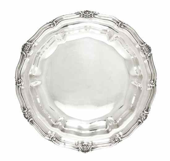 Appraisal: A William IV Silver Bowl Robert Garrard London of circular