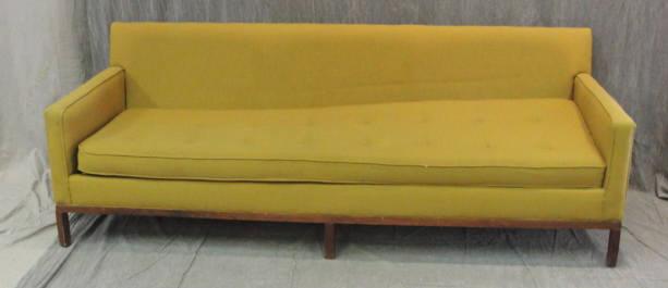 Appraisal: Midcentury Upholstered Sofa From a Yonkers NY estate Dimensions w