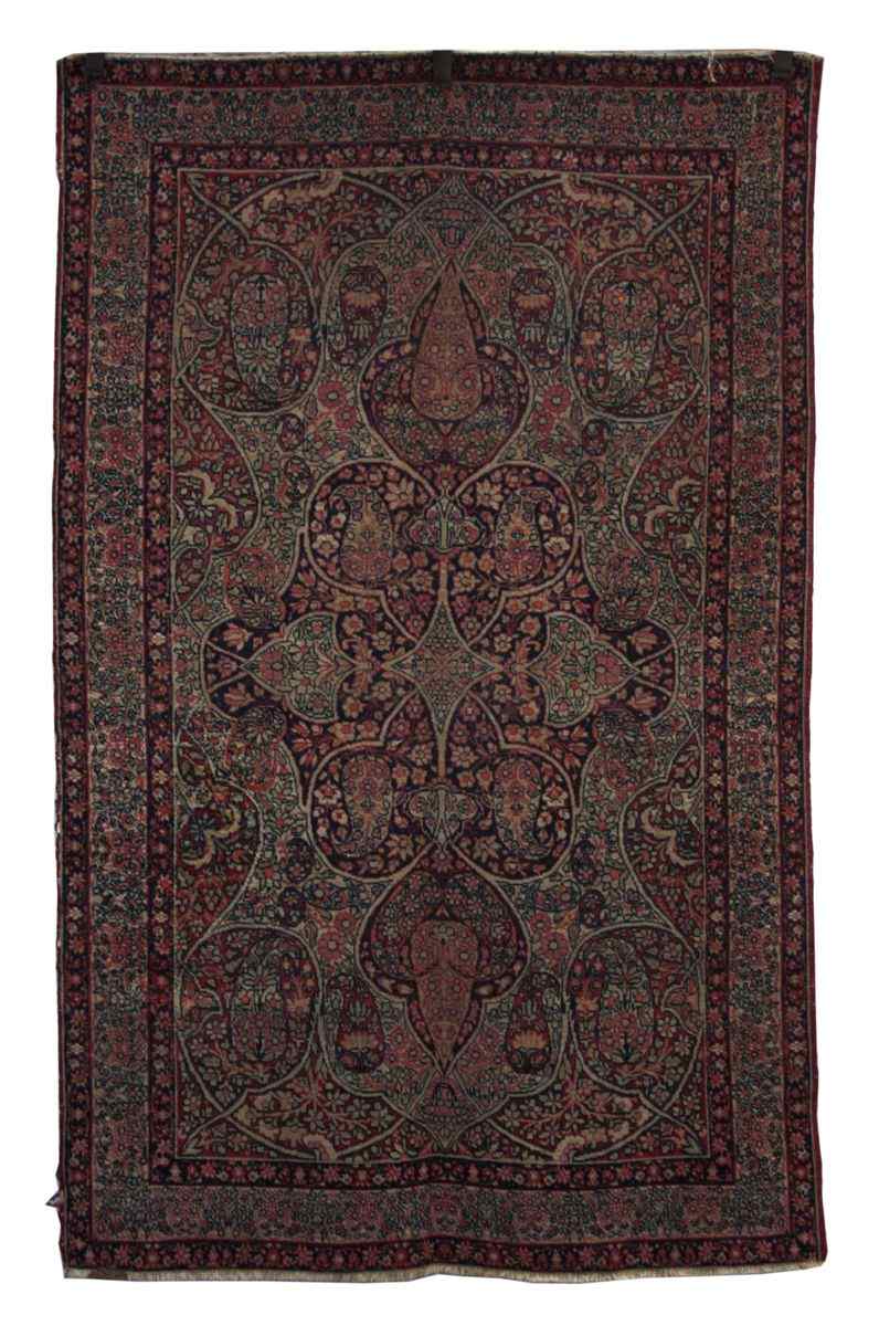 Appraisal: ORIENTAL RUG LAVER KIRMAN ' x ' '' Central medallion