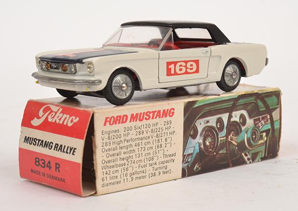 Appraisal: TWO TEKNO MODELS INCLUDING FORD MUSTANG WHITE WITH NAVY BLUE