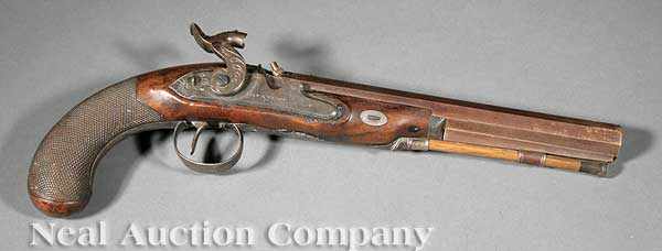 Appraisal: An Antique English Percussion Pistol early th c by Ryan