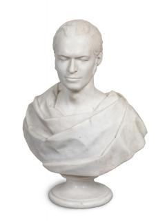 Appraisal: A Continental Marble Bust Height inches A Continental Marble Bust