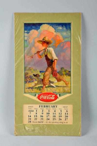 Appraisal: Coca-Cola Calendar Description February page only Calendar top has been