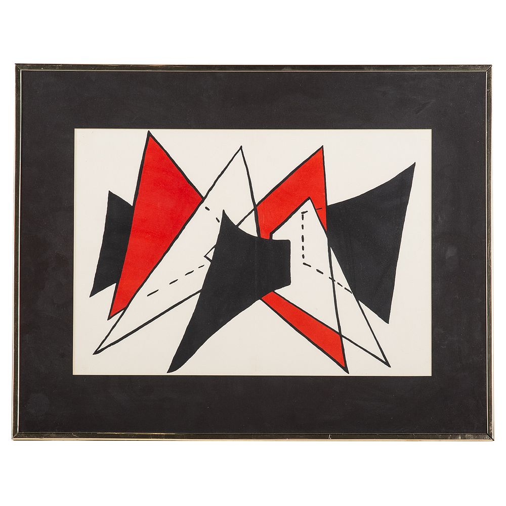 Appraisal: Alexander Calder Untitled color lithograph American - From Derriere le