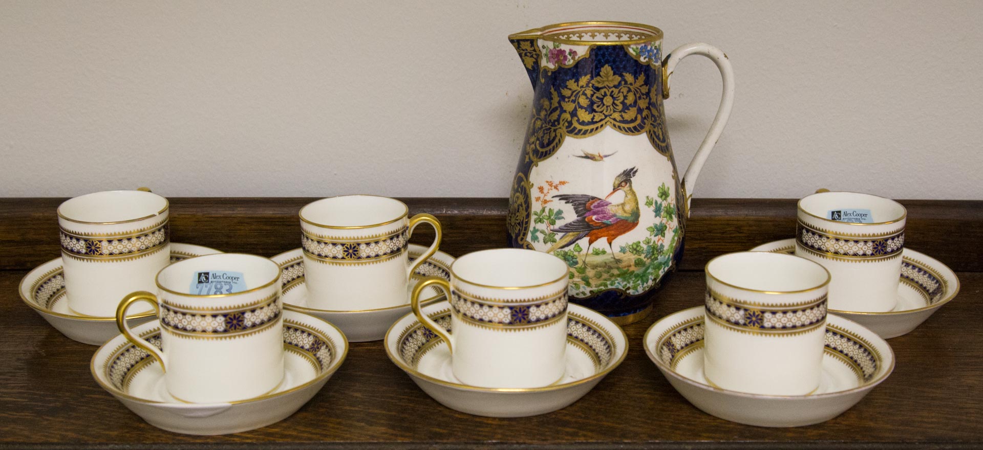 Appraisal: Assorted porcelain items including Cauldon china cups and saucers and