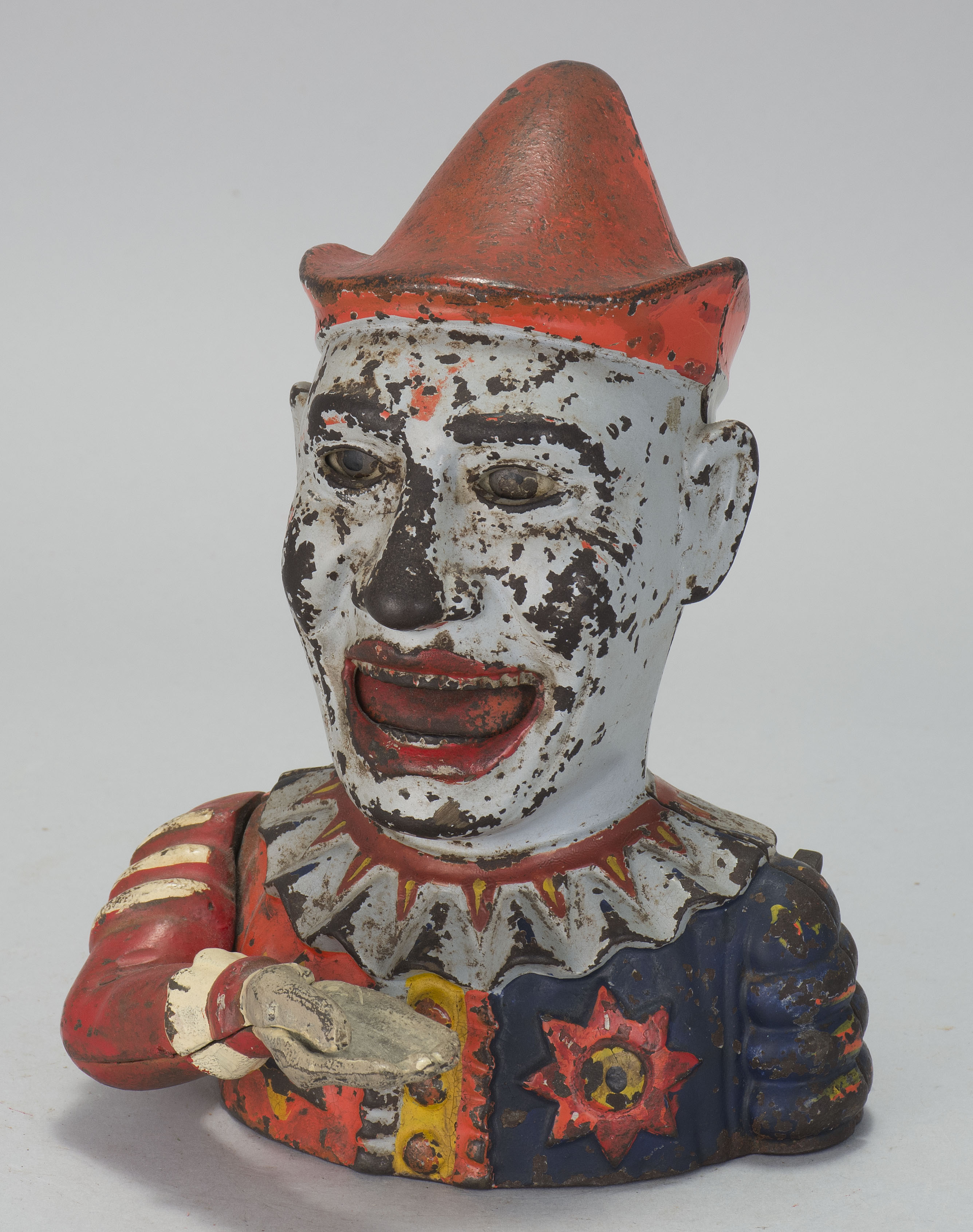 Appraisal: HUMPTY DUMPTY CAST IRON MECHANICAL BANK Patented By Shepard Hardware