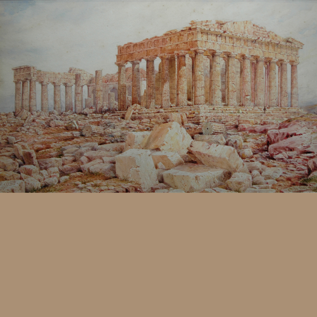 Appraisal: th Century School The Parthenon Signed S H Michael and