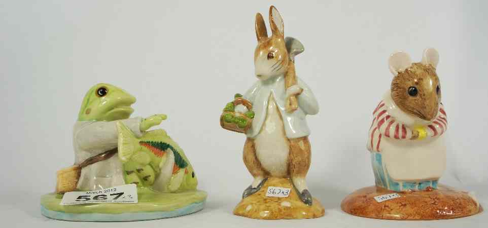 Appraisal: Beswick Beatrix Potter Figures Jeremy Fisher Catches a Fish second