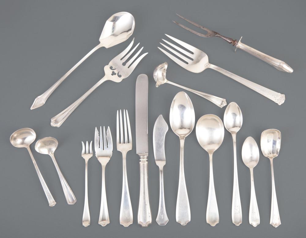 Appraisal: American Sterling Silver Partial Flatware Service Alvin Maryland pattern pat