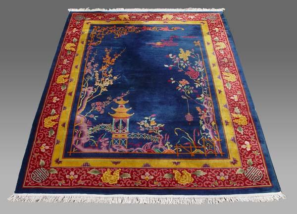 Appraisal: DECO ERA CHINESE NICHOLS RUG Approx ' '' X '