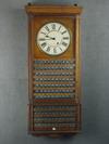 Appraisal: HOTEL CLOCK - Circa oak cased hotel alarm clock 'Seth