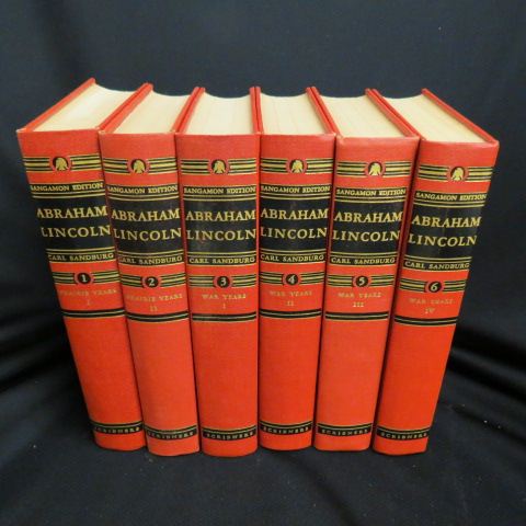 Appraisal: Book Set Abraham Lincoln by Carl Sandburg six volumes