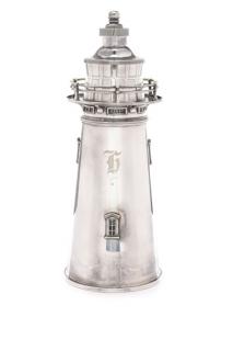 Appraisal: Important Meriden SP Lighthouse Cocktail Shaker International Silver Company American