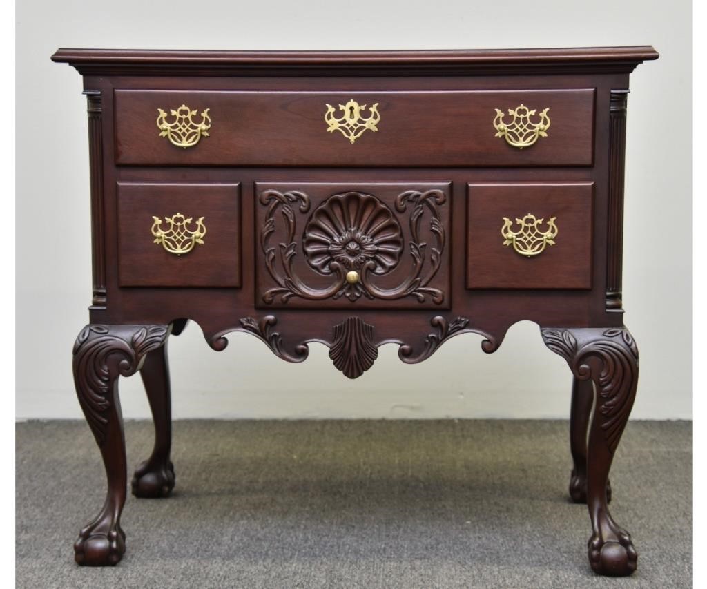 Appraisal: H C Gulden Mfg Co Philadelphia Chippendale style mahogany lowboy