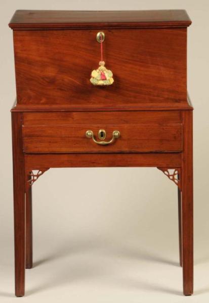 Appraisal: Southern Chippendale Mahogany Bottle Chest Description Late th Possibly Virginia