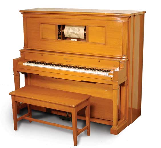 Appraisal: HAINES UPRIGHT AMPICO PLAYER PIANO Haines upright Ampico Player piano