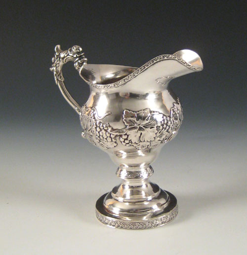 Appraisal: Philadelphia silver creamer ca bearing the touch of John S