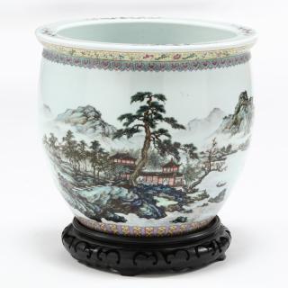 Appraisal: Chinese Jardiniere early th century having a floriate border above