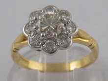 Appraisal: An carat gold diamond ring the central round brilliant cut