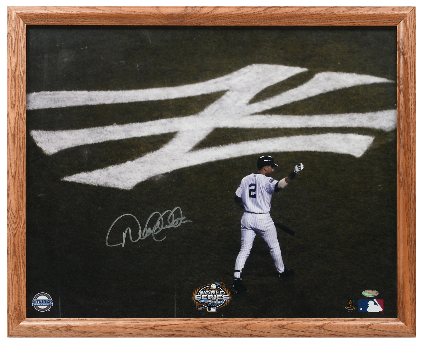 Appraisal: PC DEREK JETER AUTOGRAPHED MEMEROBILIA LOT WITH AARON BOONE PHOTOGRAPH