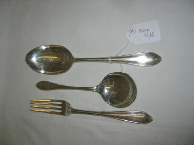 Appraisal: A PART FLATWARE SERVICE in Sandringham pattern and comprising six