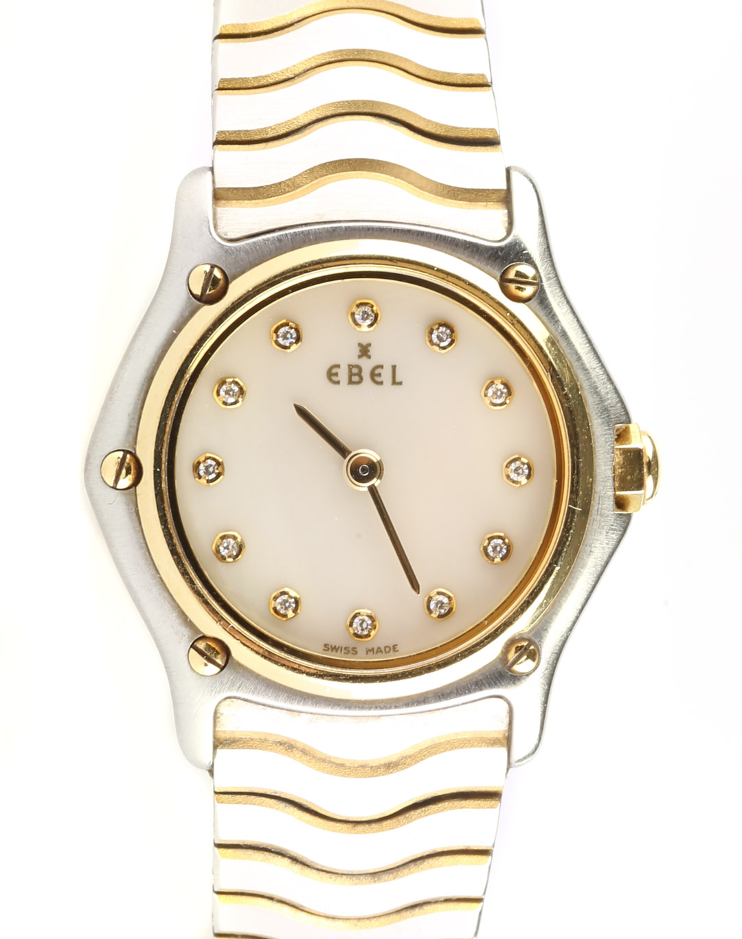 Appraisal: A Lady's Ebel Watch with Diamonds K and stainless steel