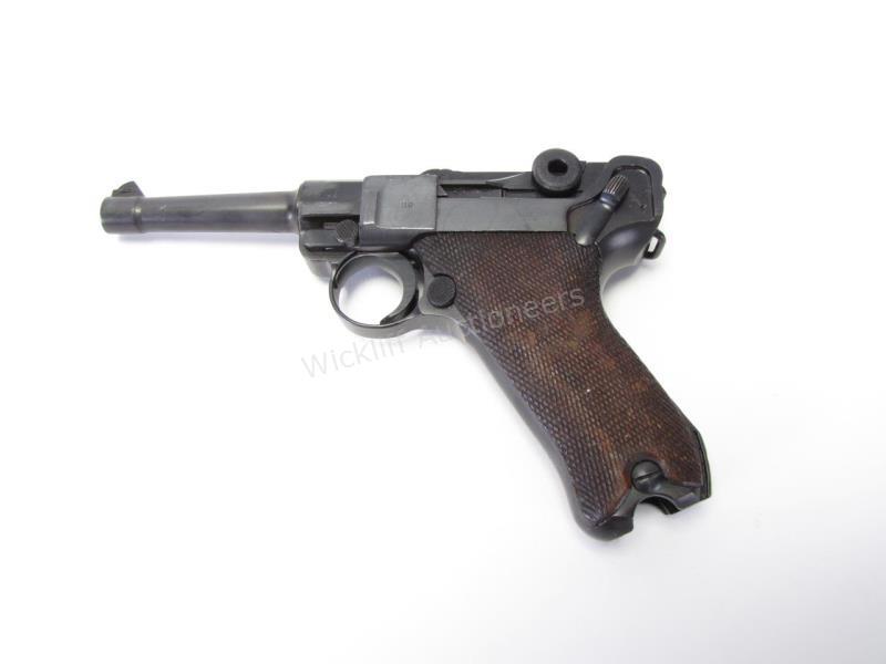 Appraisal: Mauser S Luger Pistol-Round barrel Chambered in mm Chamber dated