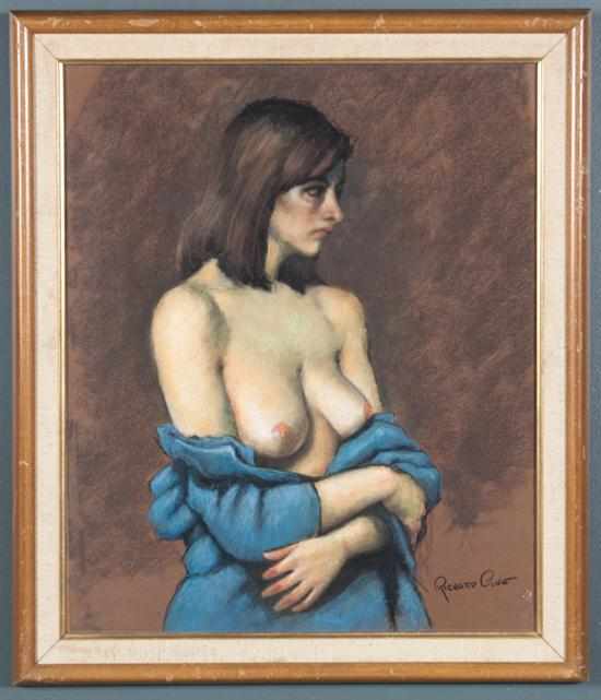 Appraisal: Richard Clive American - Sophia pastel on paper signed ''Richard