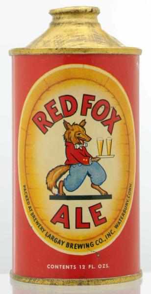 Appraisal: Red Fox Ale LP Cone Top Beer Can - Very