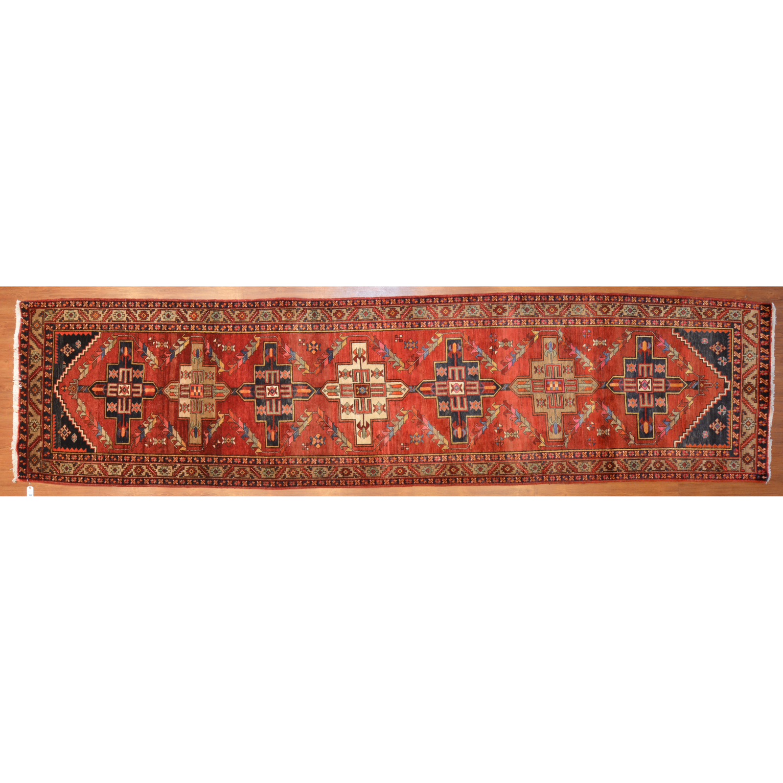 Appraisal: NORTHWEST RUNNER CAUCASUS X Fourth quarter- th century hand-knotted wool