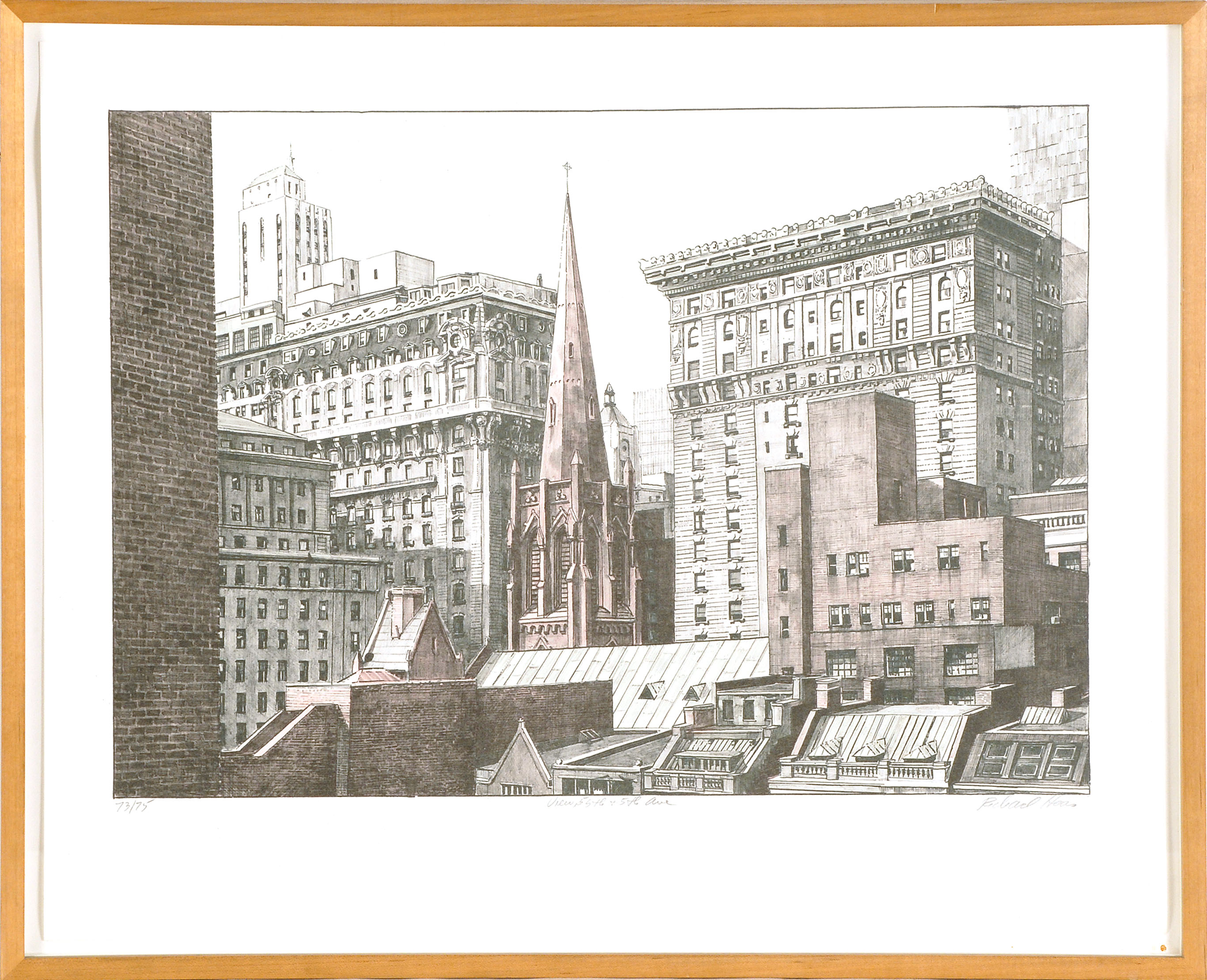 Appraisal: RICHARD JOHN HAASAmerican b View th and th Ave Signed