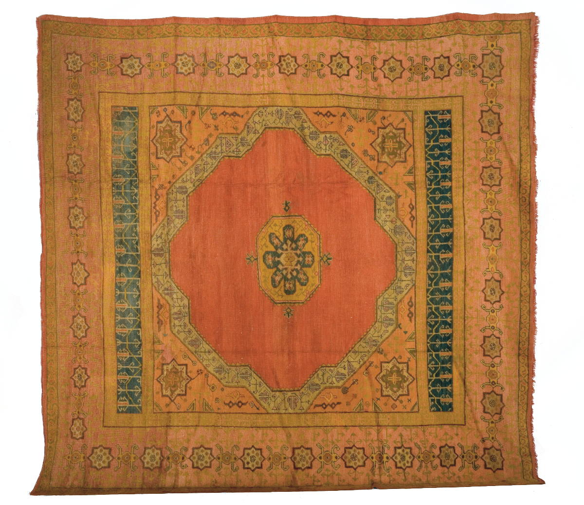 Appraisal: OUSHAK CARPET WEST ANATOLIA CIRCA Having a Mamluk design in