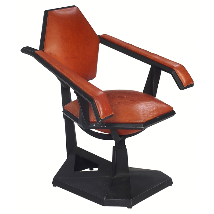 Appraisal: Important Frank Lloyd Wright chair designed for Price Tower