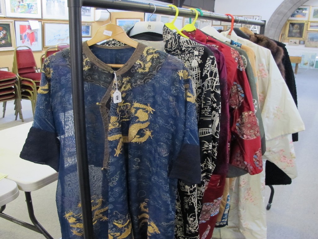 Appraisal: Seven Chinese and Japanese robes and gowns