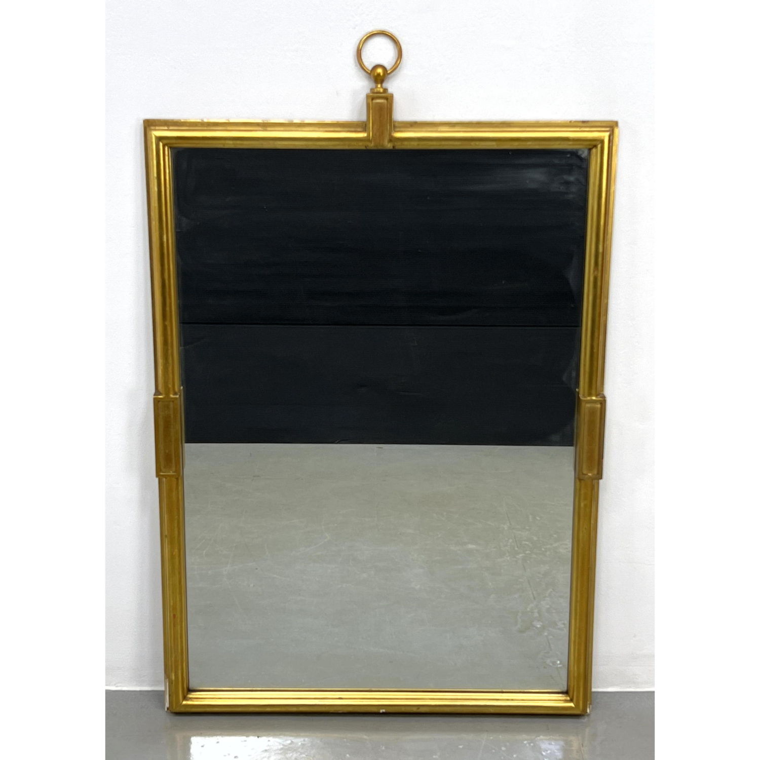 Appraisal: Parzinger Style Gilt Painted Gessoed Frame Wall Mirror Dimensions H