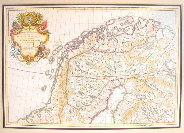 Appraisal: Map--Scandanavia Delisle Guillaume Carte des Courones du Nord Comprenant la