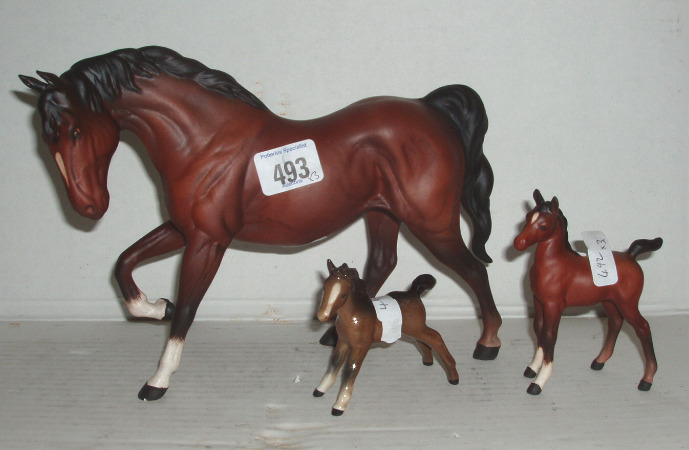 Appraisal: Horse Spirit Of Freedom Matt Foal and Foal Matt